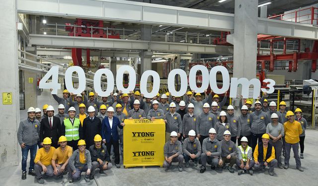 59 Yılda 40 Milyon Metreküp Ytong Üretti