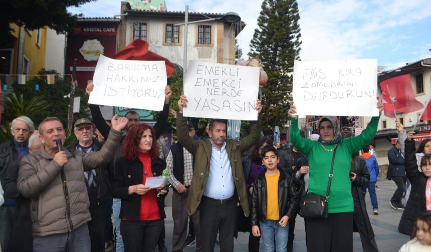 Antalya’da Fahiş Kira Artışları Protesto Edildi